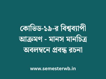 কোভিড-১৯-র বিশ্বব্যাপী আক্রমণ - মানস মানচিত্র অবলম্বনে প্রবন্ধ রচনা