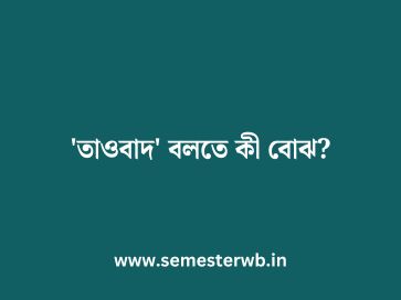 'তাওবাদ' বলতে কী বোঝ